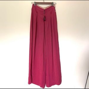 NWT Massimo Dutti Palazzo Pink Pleated Pants